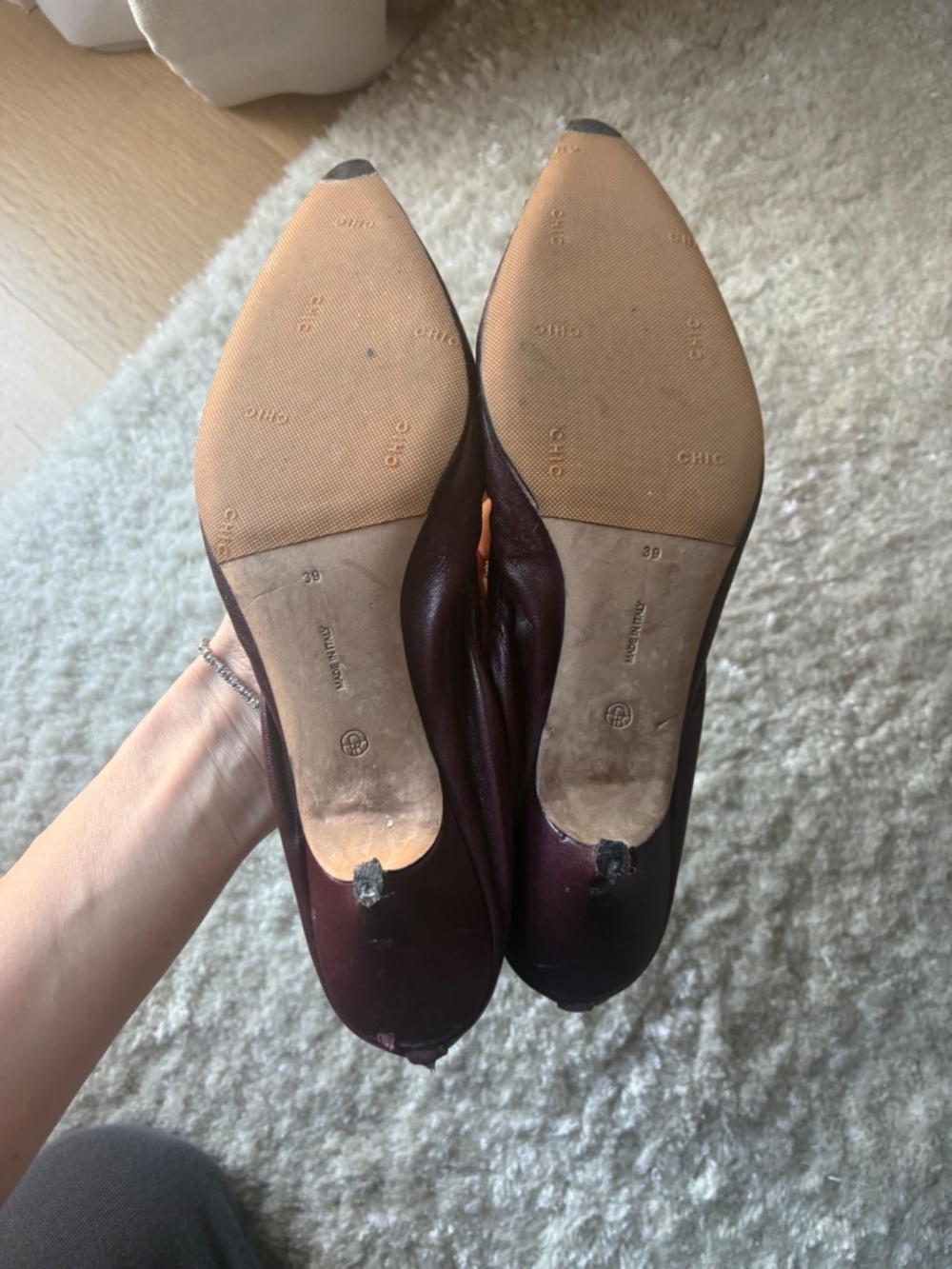 The row Liisa Kitten Heel size 39 burgundy - Picture 9 of 10